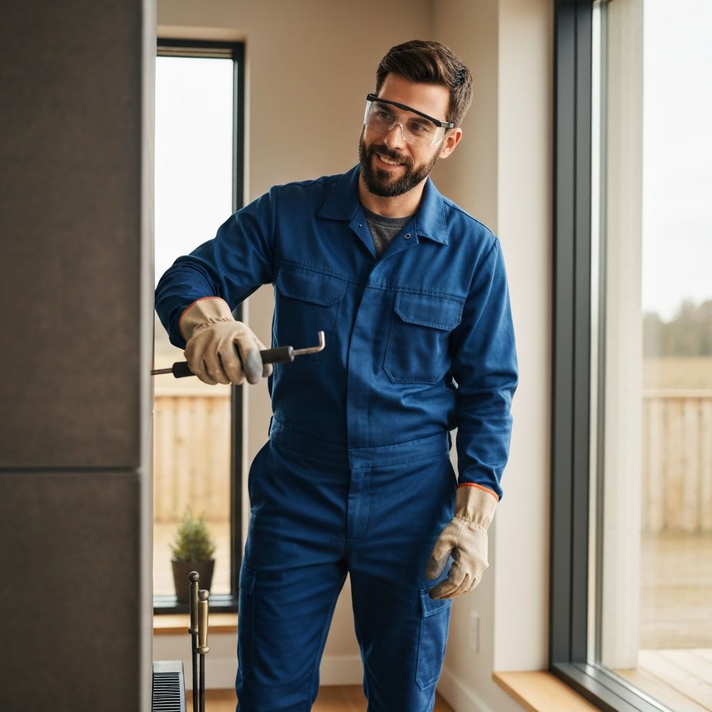 Top Chimney technician at work